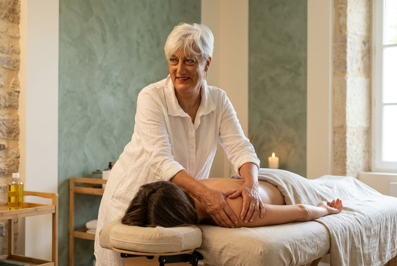 Séance de massages énergétiques au cabinet de Montbrun-les-Bains